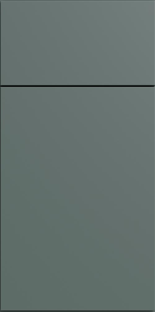 Strata Green Flat Panel Cabinets Sample Door