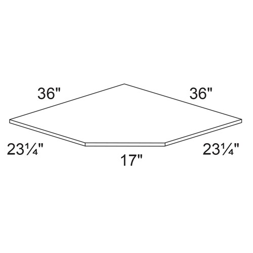 Strata Gray Flat Panel Corner Sink Floor