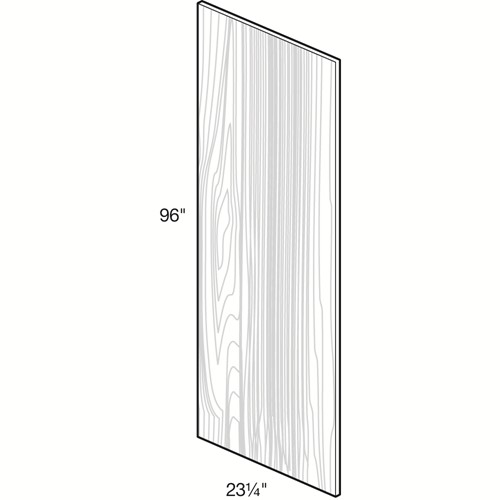 Strata Gray Flat Panel Tall Skin 96" x 23 1/4" x 1/4"