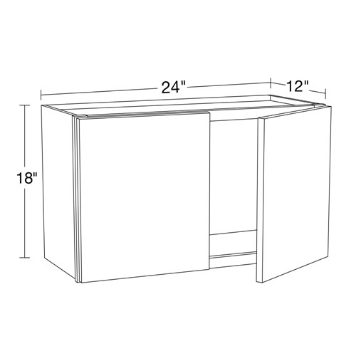 Strata Gray Flat Panel Wall 24" x 18"