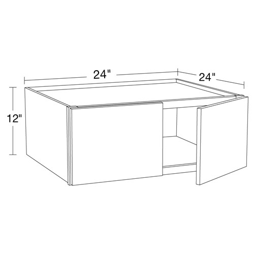 Strata Gray Flat Panel Wall 24" x 12"