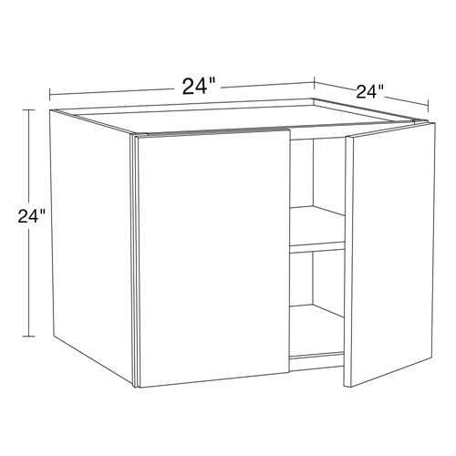 Strata Gray Flat Panel Wall 24" x 24" x 24"