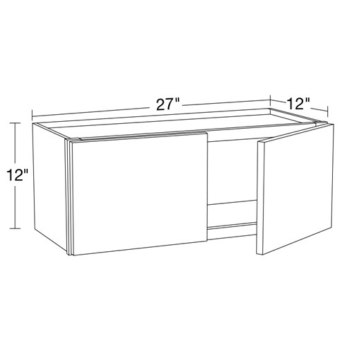 Strata Gray Flat Panel Wall 27" x 12"