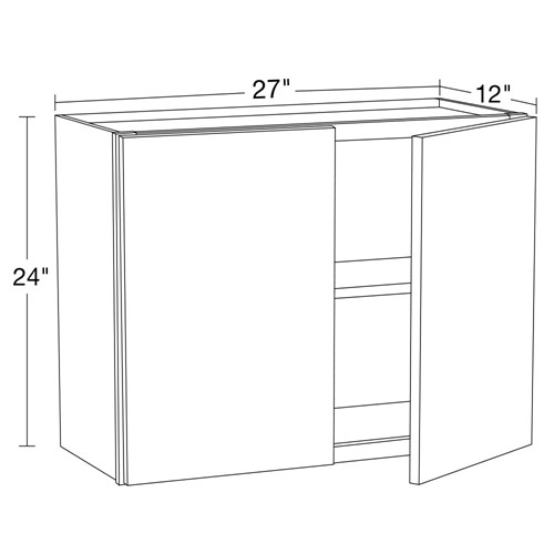 Strata Gray Flat Panel Wall 27" x 24"