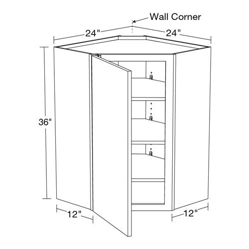 Strata Gray Flat Panel Wall Angle 24" x 36"