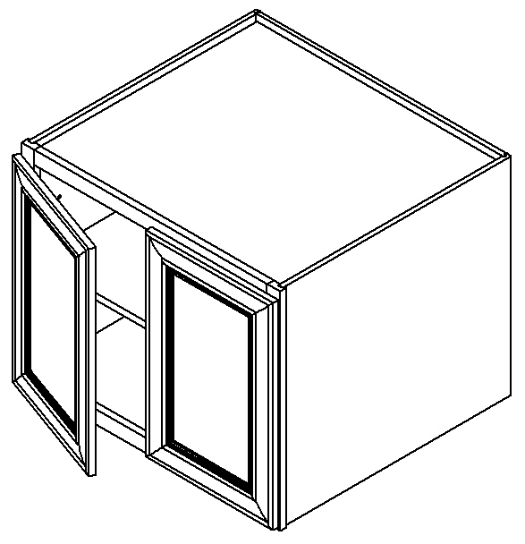 Caramel Shaker Wall Cabinet 30" x 24"