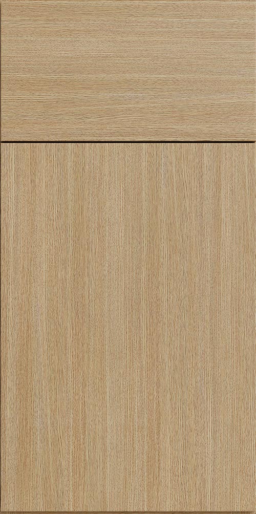 Strata White Oak Flat Panel Bathroom Vanities Sample Door
