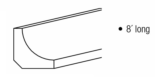 Coastal Sand Shaker Inside Corner Trim - 3-1/2"W x 3-1/2"H