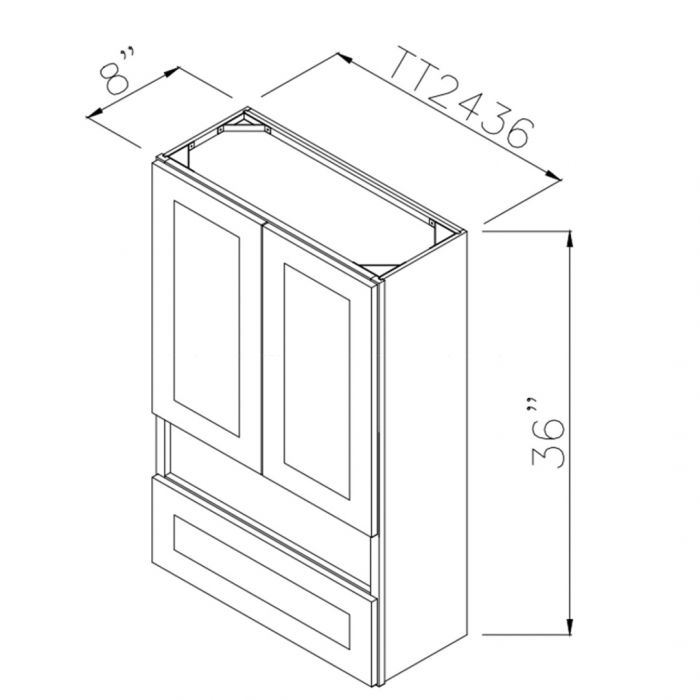 Dark Hickory 24" x 36" Toilet Topper
