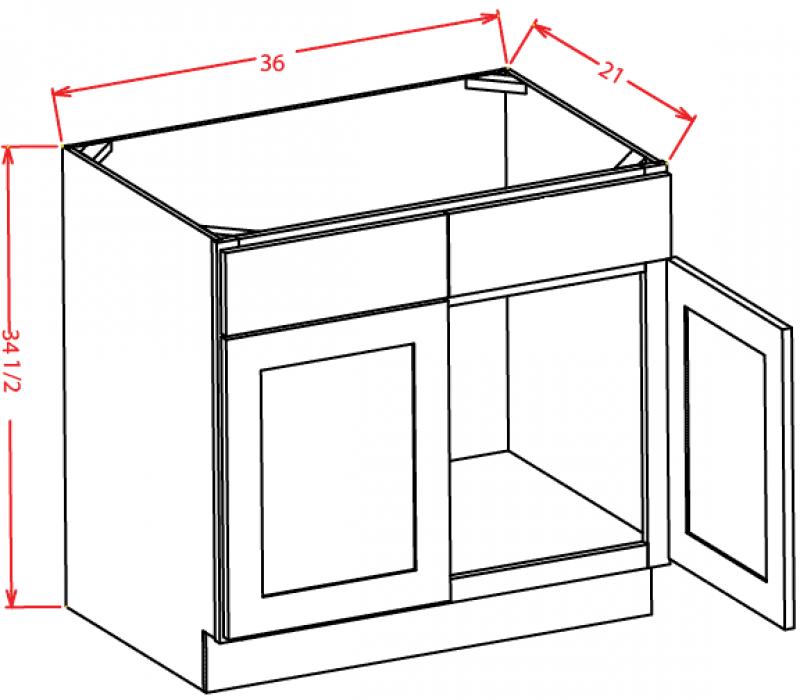 Dark Hickory 36" Vanity