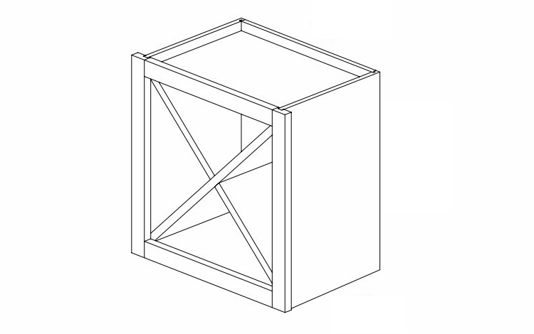 Dark Hickory 18" x 18" Wine Storage Cube