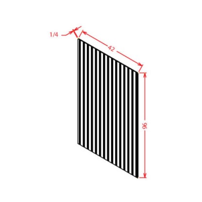 Harbor Cream Finished Bead Board Plywood Panel - 1/4"D X 96"W X 42"H