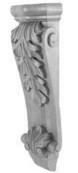 Riviera White Corbel 8 1/2" X 30" X 4 3/4"