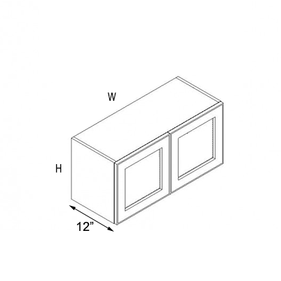 Coastal Sand Shaker Double Door Wall Open Face Cabinet - 30"W x 15"H